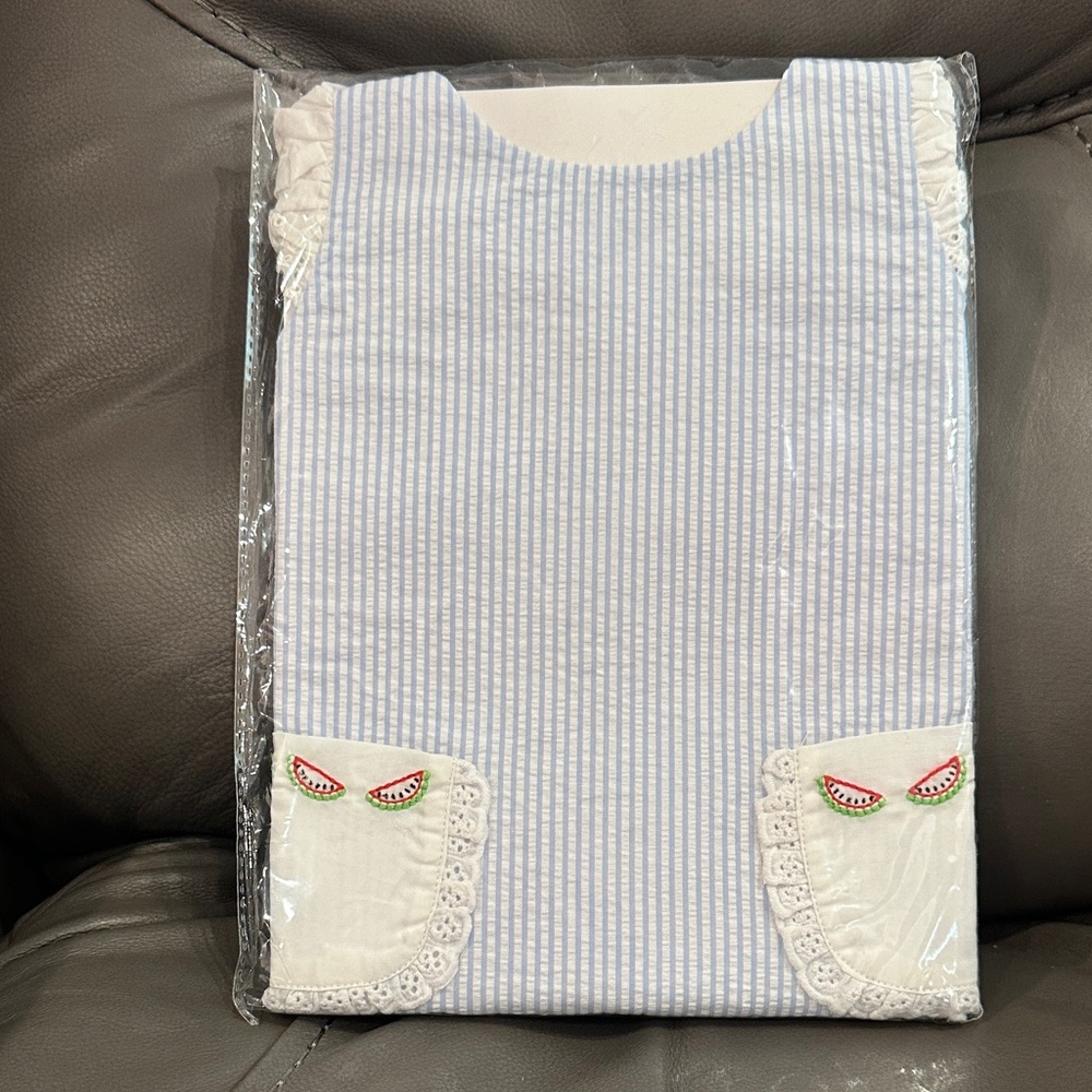 Proper Peony striped watermelon bloomer set 6M